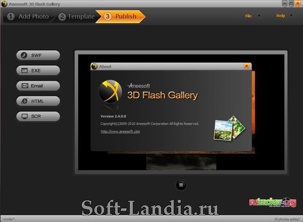 Aneesoft 3D Flash Gallery 2 Portable