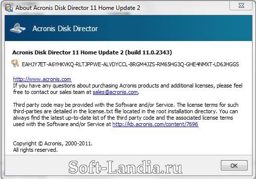 Acronis Disk Director Home 11