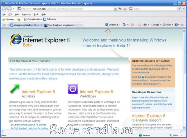 Internet Explorer 8.0 Rus