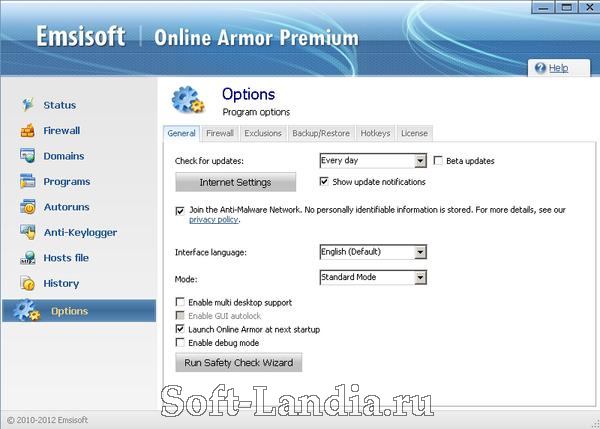 Online Armor Premium Firewall