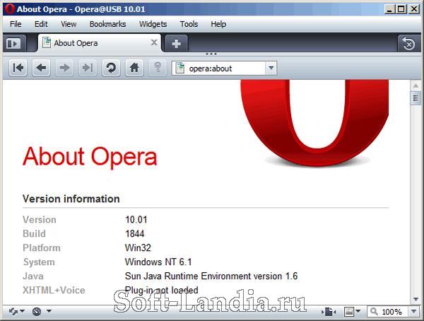 Opera USB все основные версии 9, 10, 11