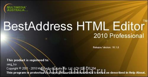 BestAddress HTML Editor 2010 Professional