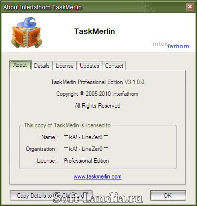 Taskmerlin Professional Edition