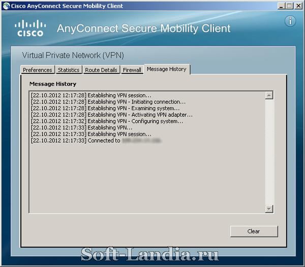 Cisco AnyConnect Secure Mobility Client