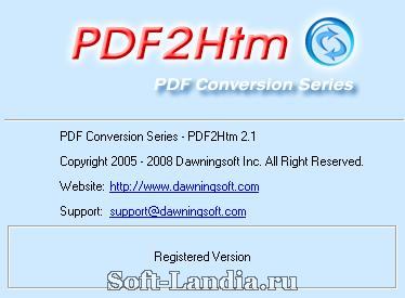 Dawningsoft PDF2Htm