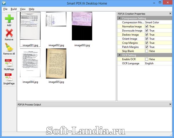 Smart PDF/A Desktop Home