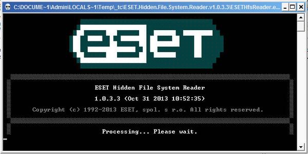 ESET Hidden File System Reader