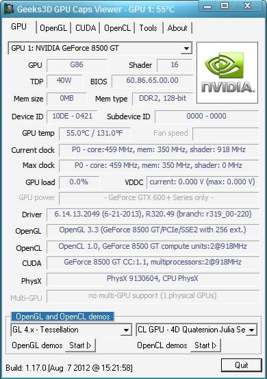 GPU Caps Viewer
