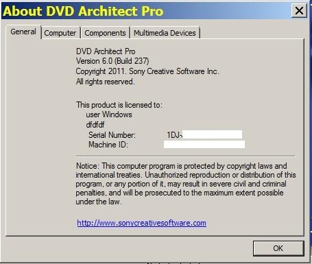 Sony DVD Architect Pro 6