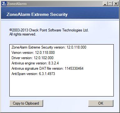 ZoneAlarm Extreme Security 12